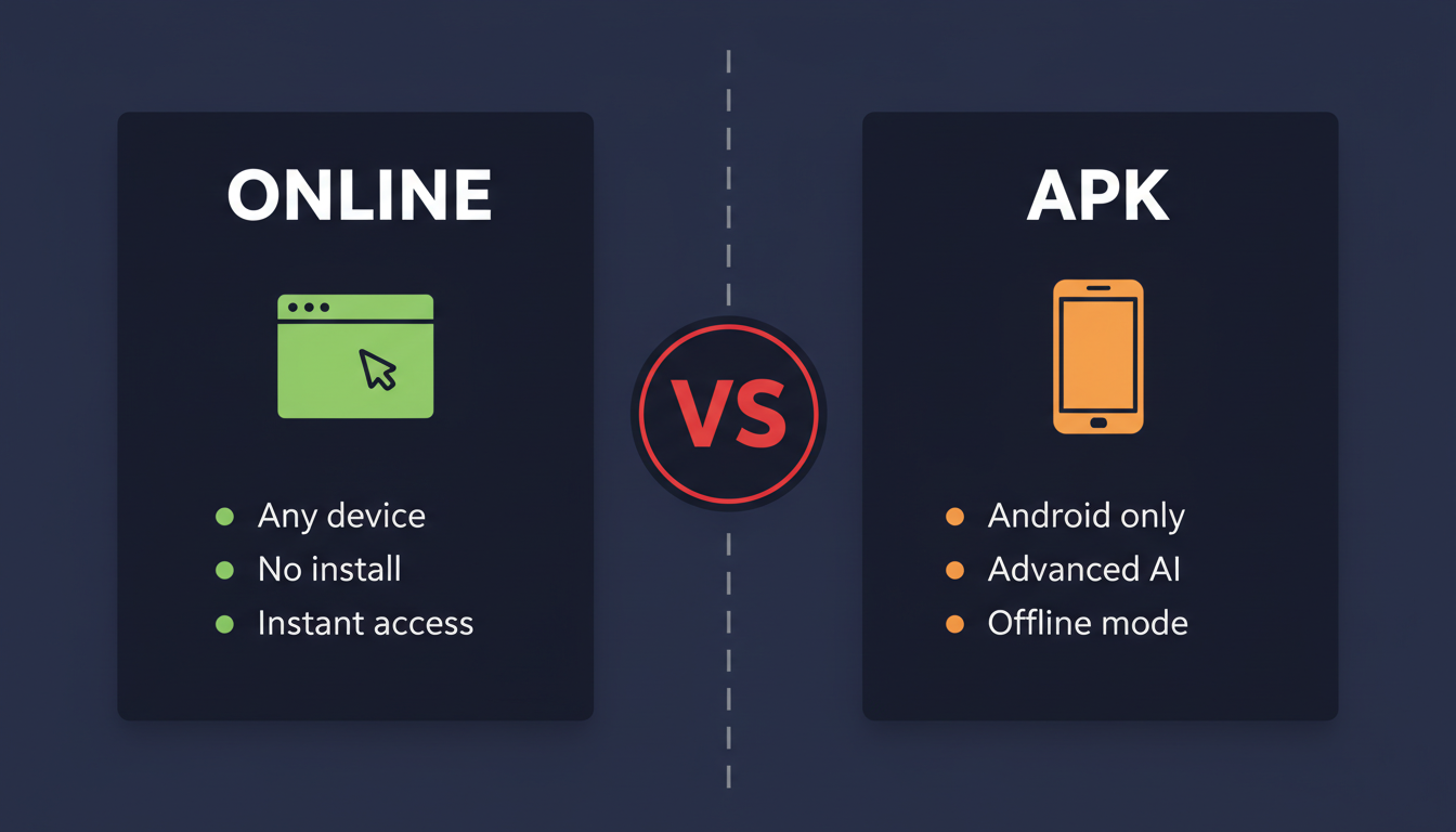 Aviator Predictor online free vs APK download — browser access versus Android app